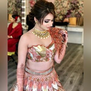 3D Embroidered Lehenga